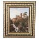 Landscape With A Castle, Oil On Canvas, Signed M.g., Italy, 18th Century
