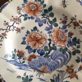 Plates earthen of Gien model Rooster and peony