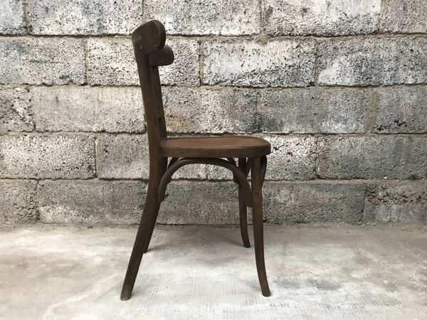 Chaise bistrot en bois Baumann de 1920