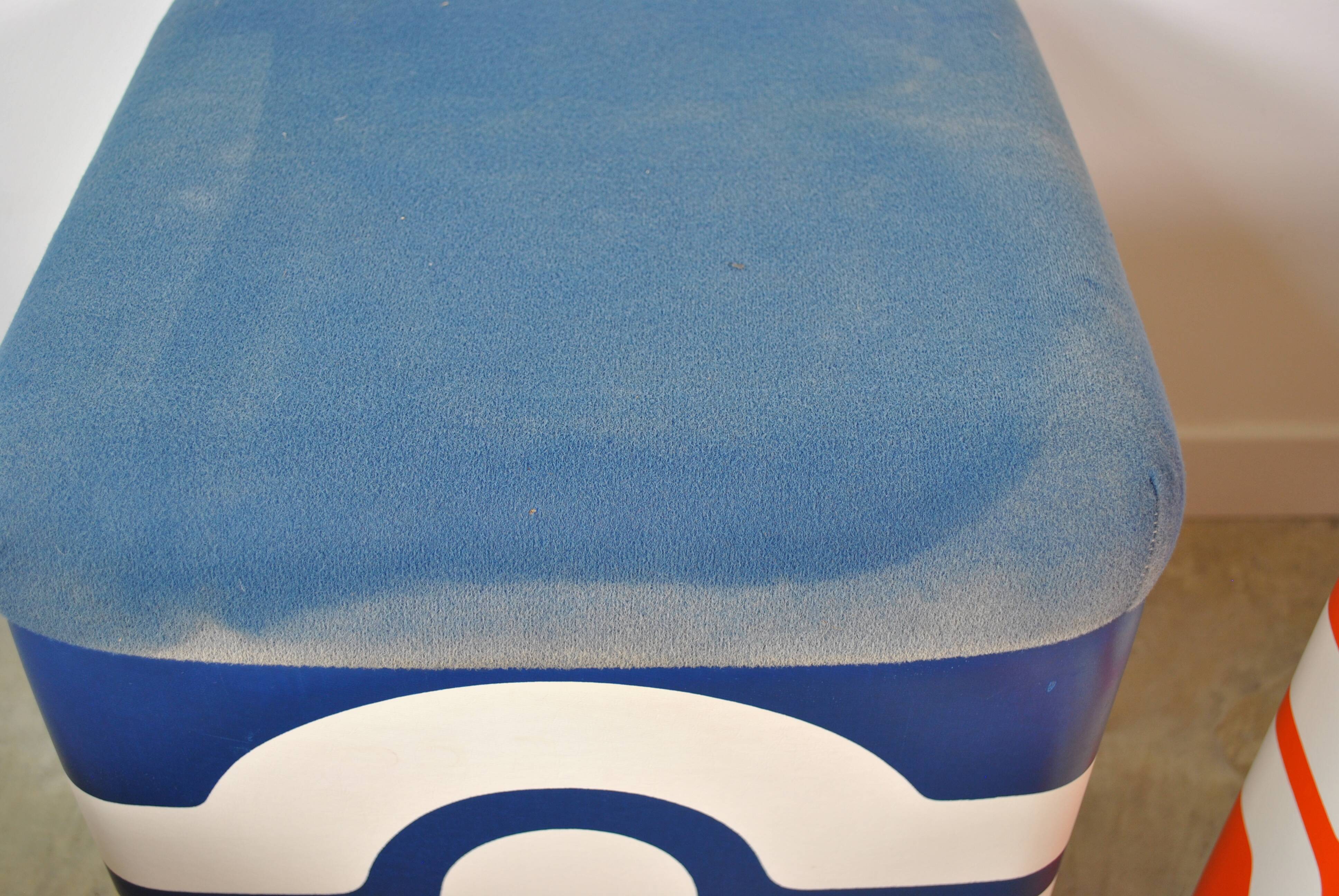 Poufs vintage année 80