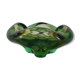 Empty ashtray green glass pocket Murano