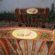8 chaises décor tauromachie