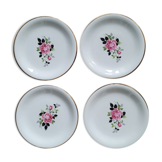 Set 4 plates desict Marylise Amandinoise