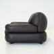 Dark brown leather Sapporo armchair for Mobil Girgi
