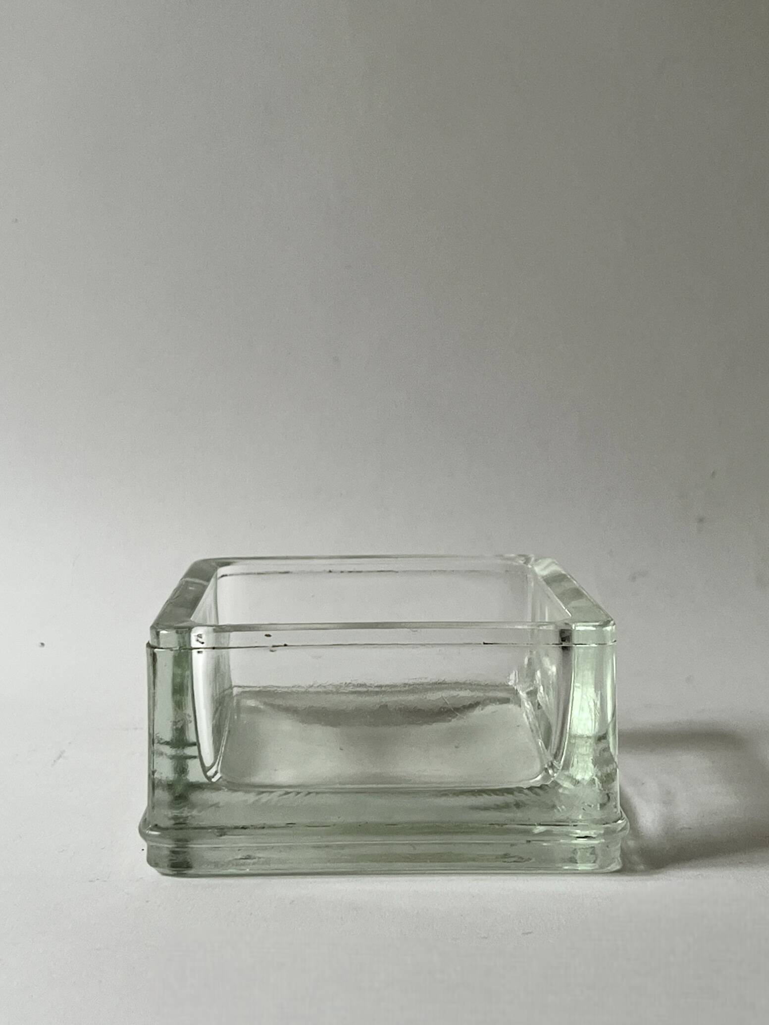 Lumax Bauhaus glass trinket tray/ashtray, 1970