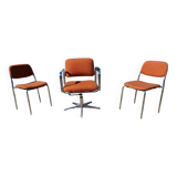 Armchair and 2 vintage chairs eurosit