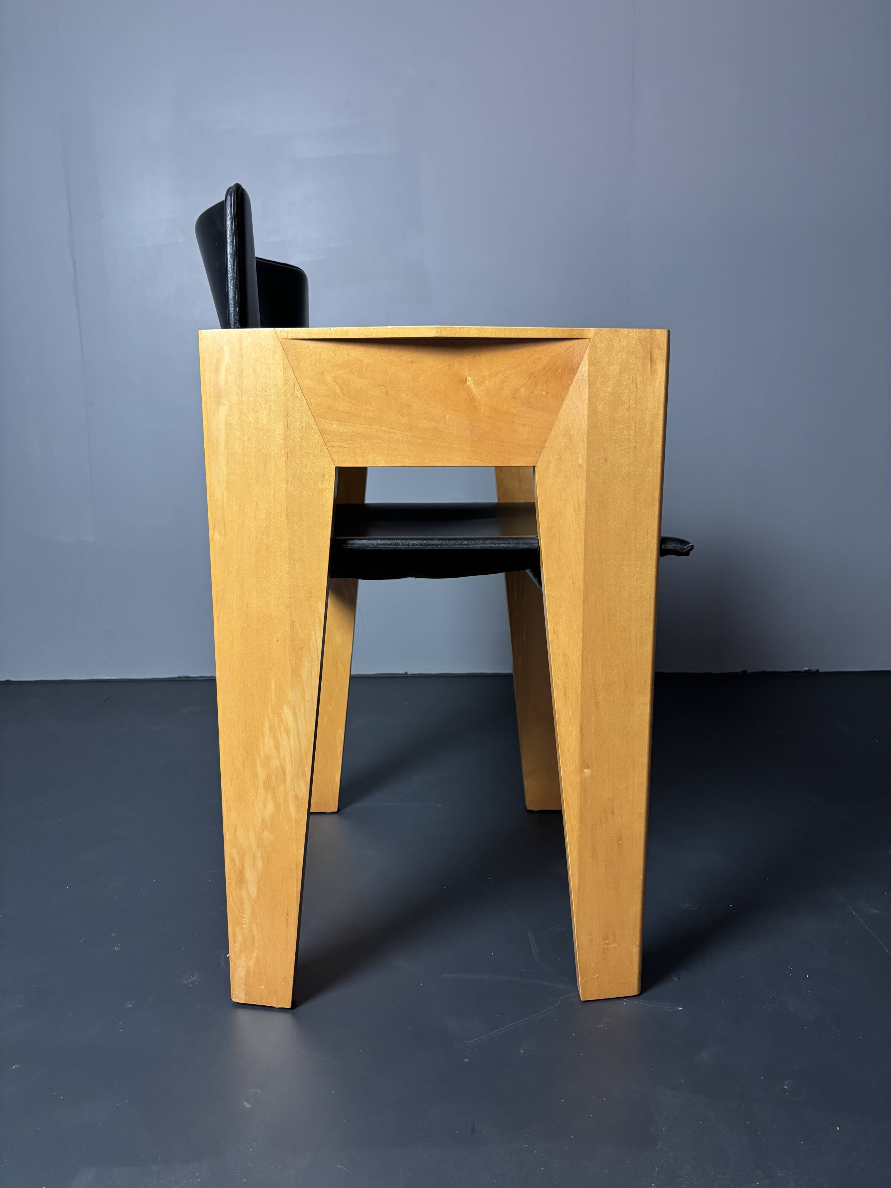 set 6 Modernist dining chairs by Arnold Merckx for Arco, Dutch design 1980s