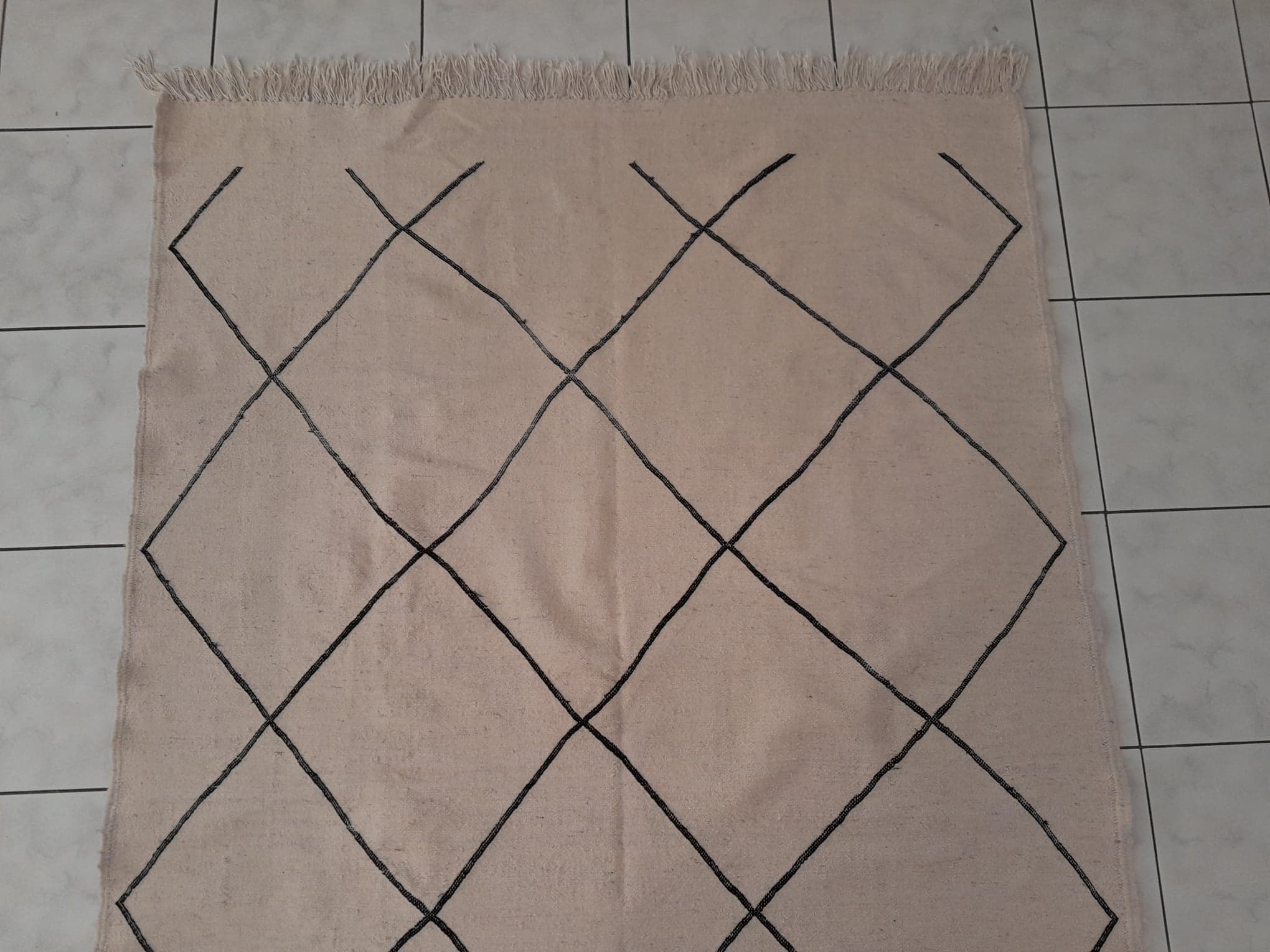 Handmade Berber Beni Ouarain Kilim 235x145cm
