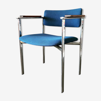 Tubular steel armchair Kiki by Ilmari Tapiovaara for Merva Finland 1960