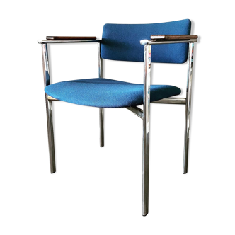Tubular steel armchair Kiki by Ilmari Tapiovaara for Merva Finland 1960