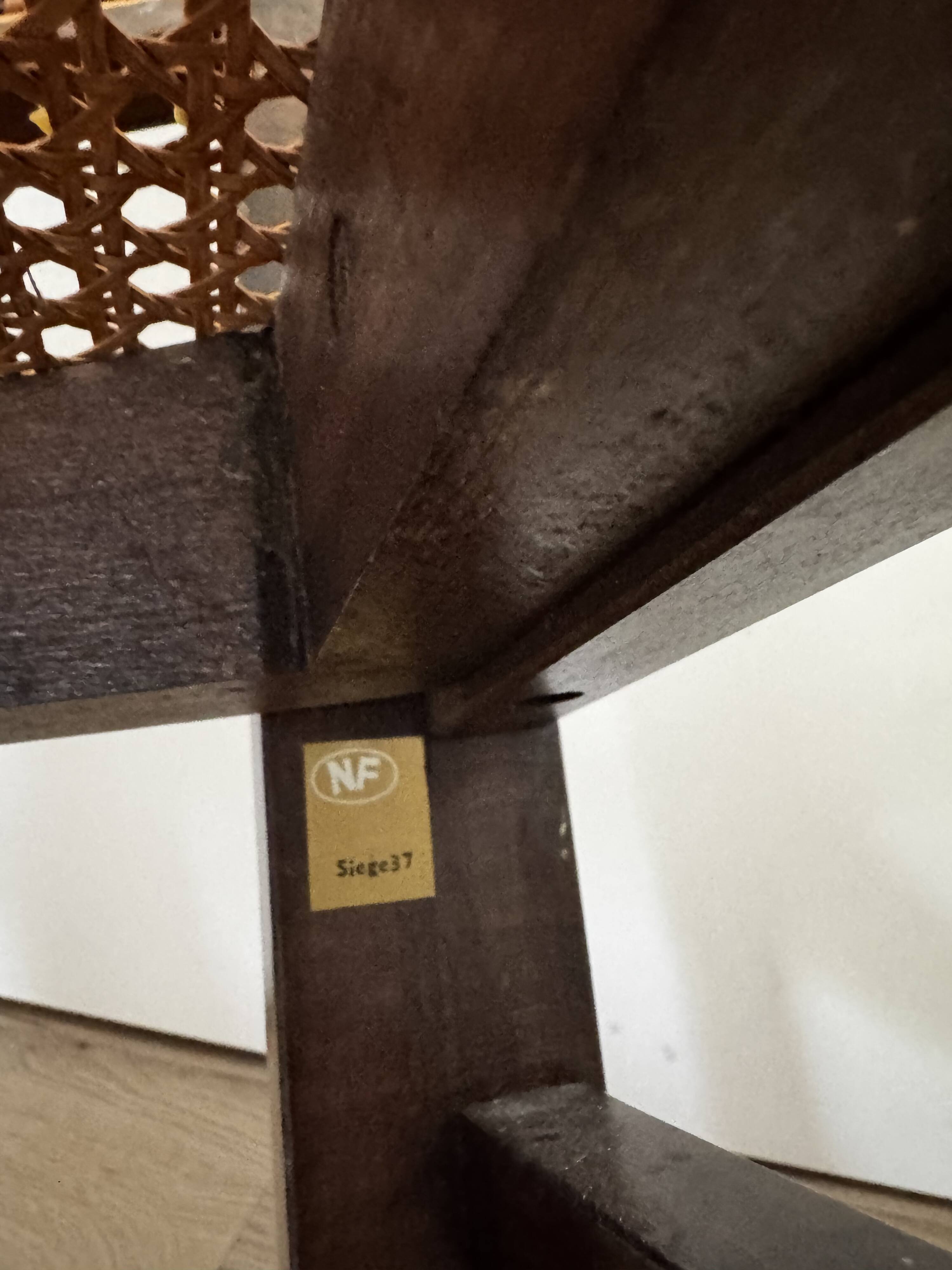 Set of 6 Baumann chairs with caning