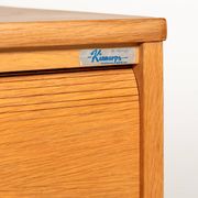 Kinnarps Oak Tambour Document Cabinet, Sweden