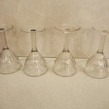 4 Verres à vin transparent