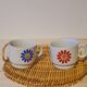 Duo of Italian porcelain mugs
