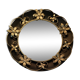 Miroir sorcière noir des années 60 - 43cm