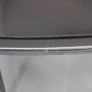 1980s Set of Four Dining Chairs in Leather in Matteo Grassi Style, Italy