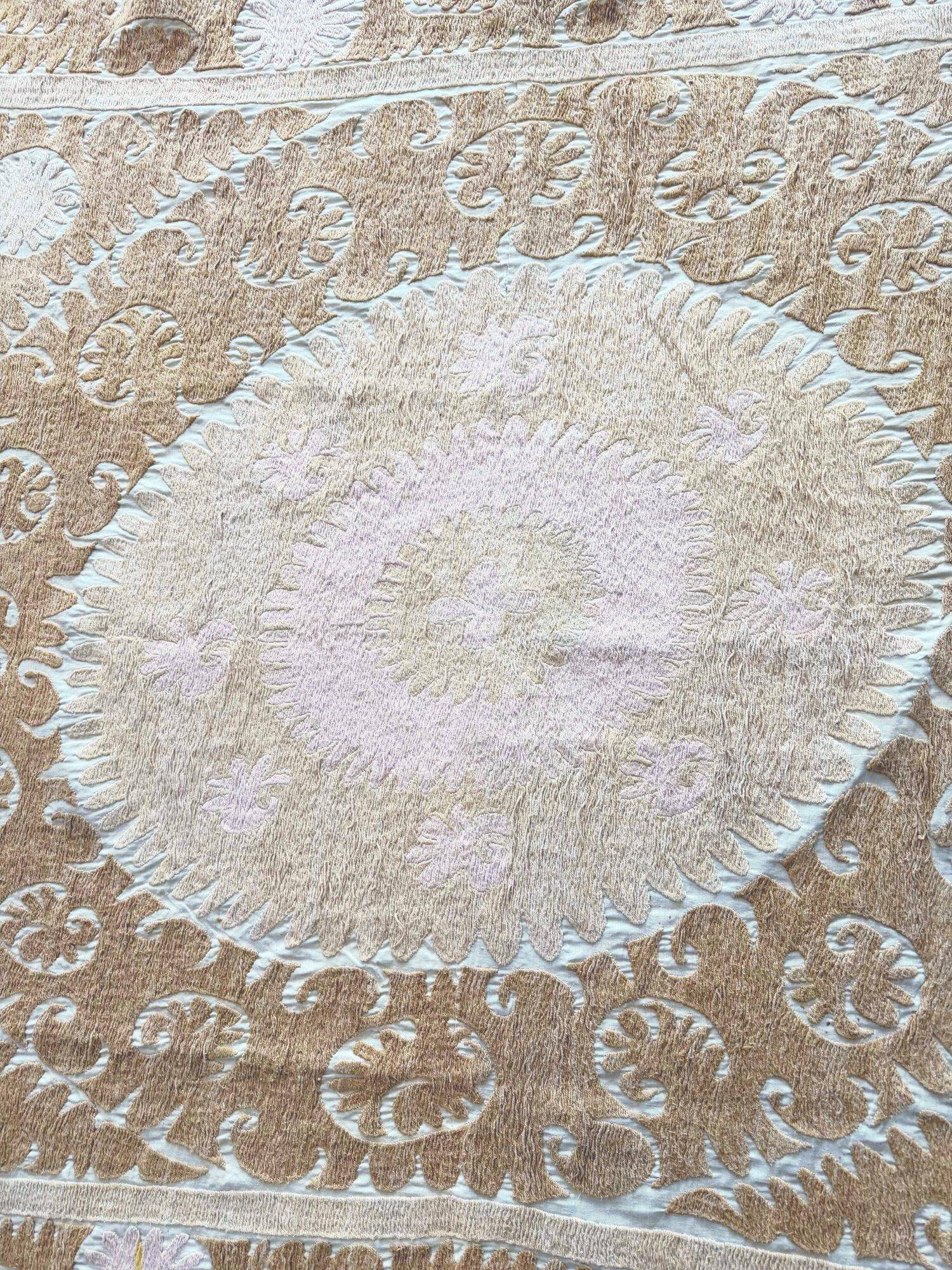 Vintage hand-embroidered tablecloth 150x155 cm