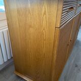 Enfilade en frêne et rotin