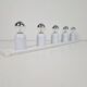 Vintage Space Age Domino Wall Lamp in White from Targetti Sarkey, 1970s
