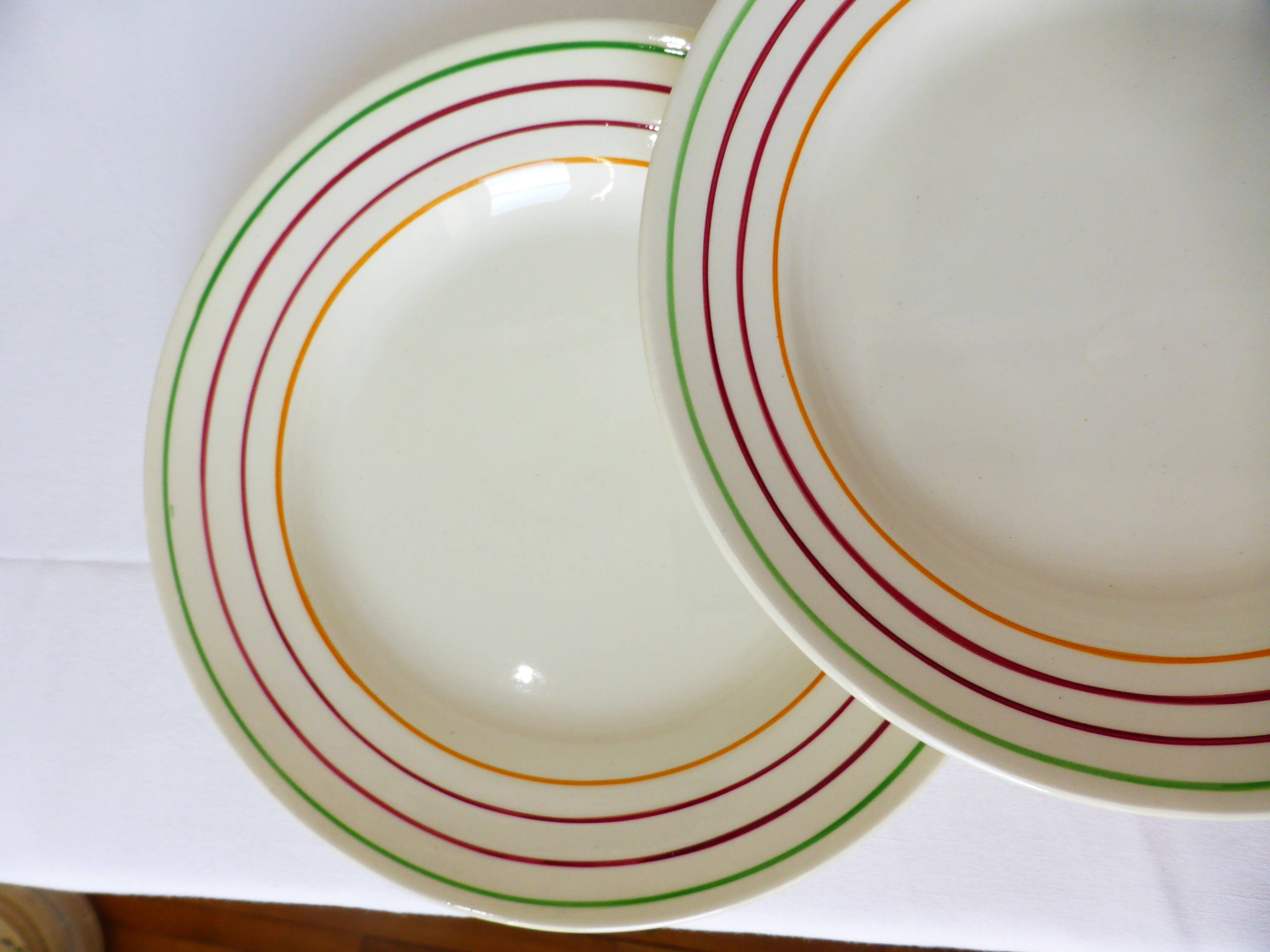 4 flat plates Gien model Jean