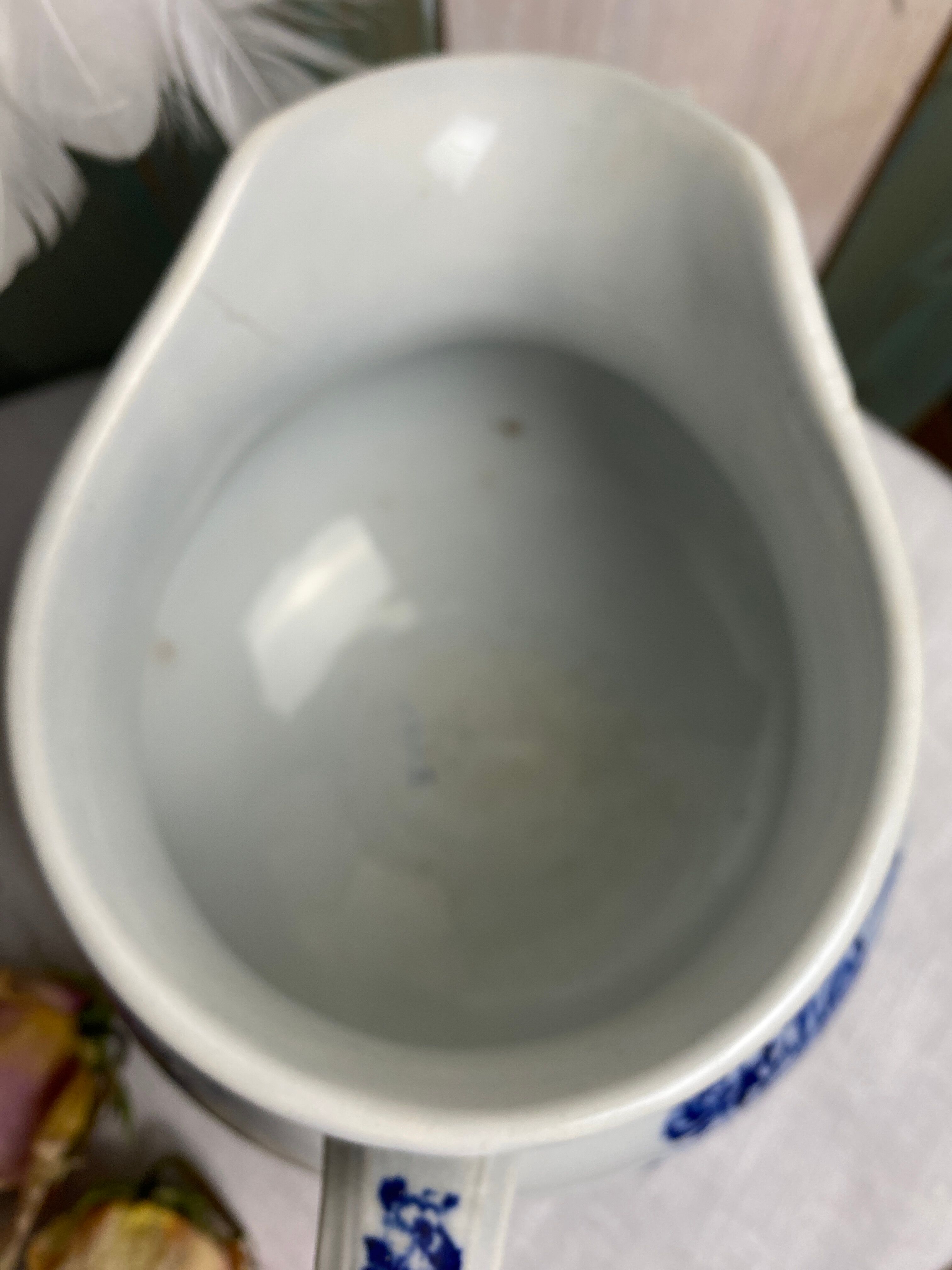 Antique toilet pitcher stamped