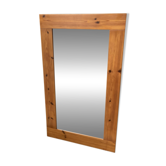 Grand miroir en pin - années 90