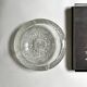 Ashtray/trinket tray in cut and textured crystal glass, circa 1970