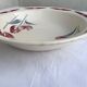 Antique shallow dish Badonviller tulip decoration