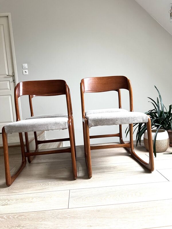 Chaises traîneau Baumann
