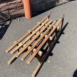 Sled large old alsace sleigh christmas decoration