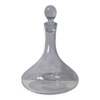 carafe à vin avec bouchon en cristal de Bohème