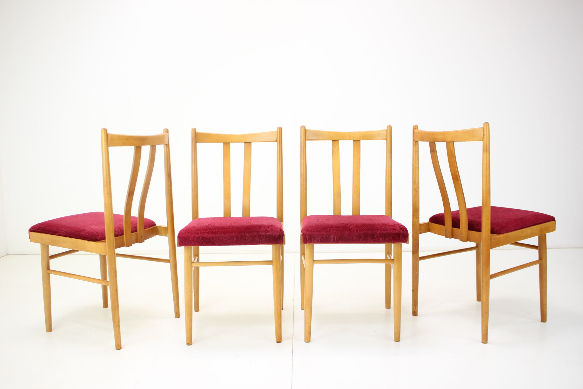 1970s Set of Four Dining Chairs, Czechoslovakia