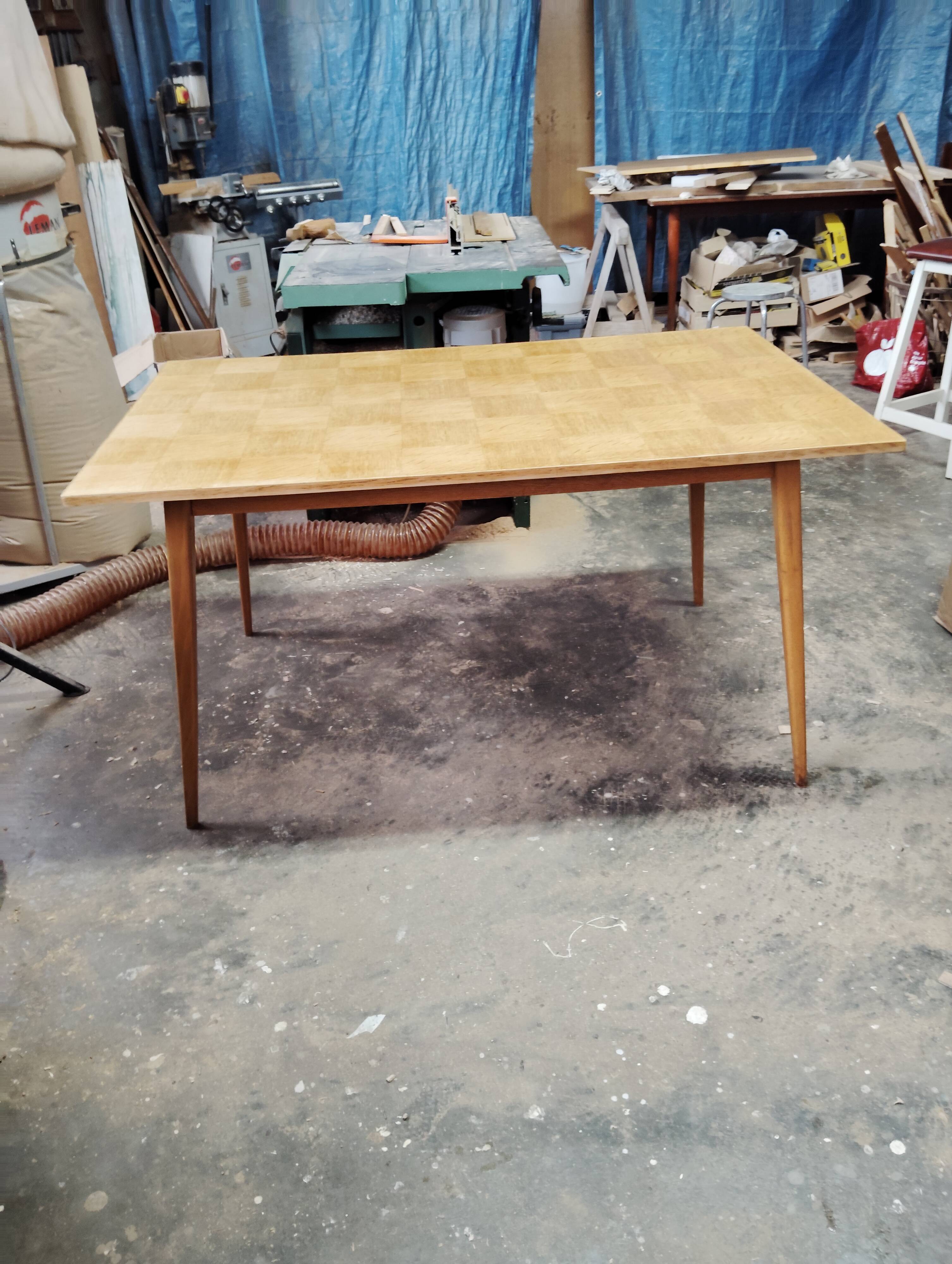 Vintage Scandinavian oak table