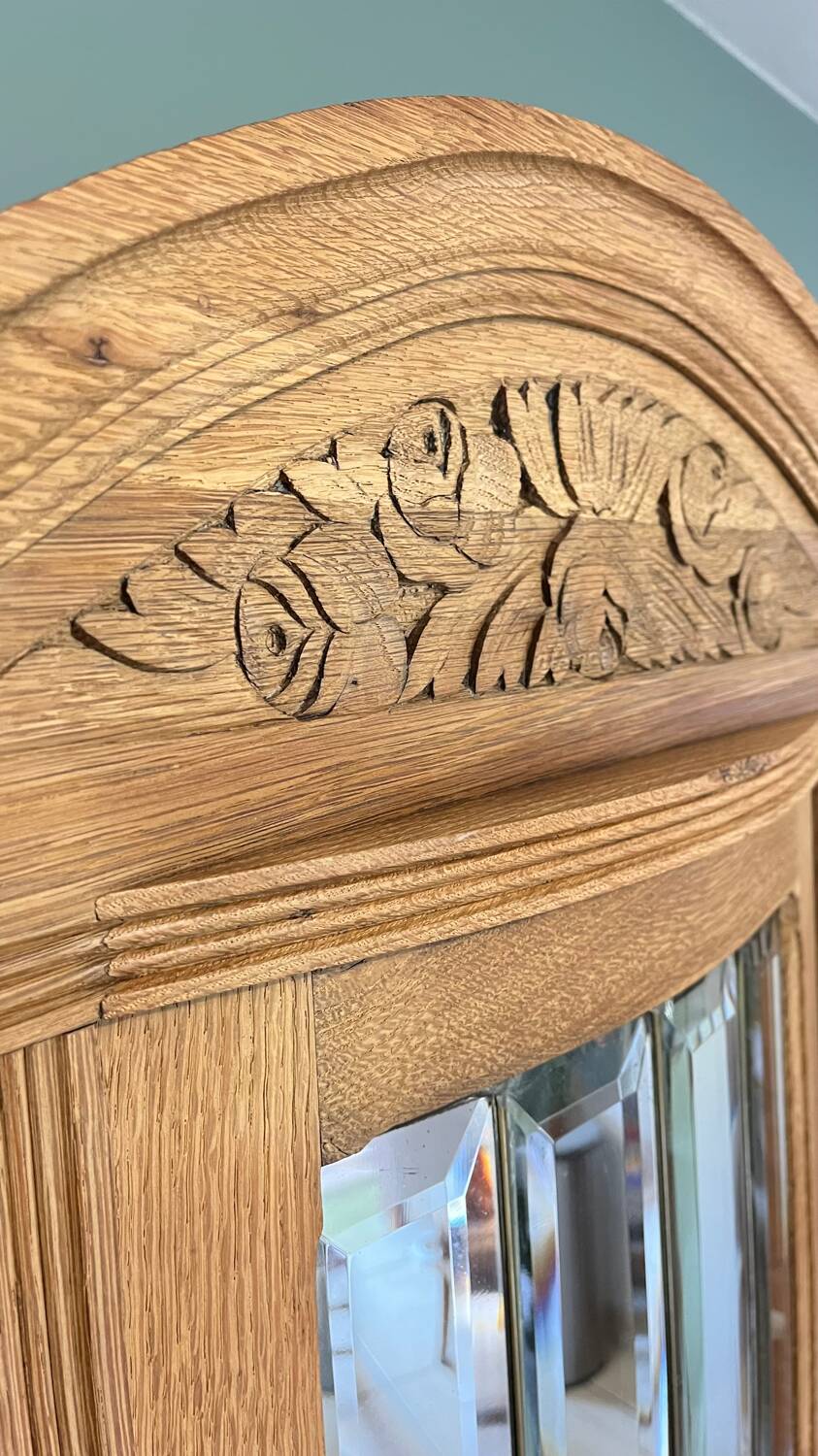 Beveled mirror dresser