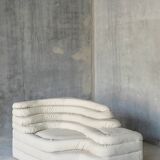 Terrazza sofa, Ubald Klug, De Sede, white leather