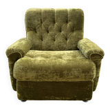 Fauteuil Velours Vert année 70