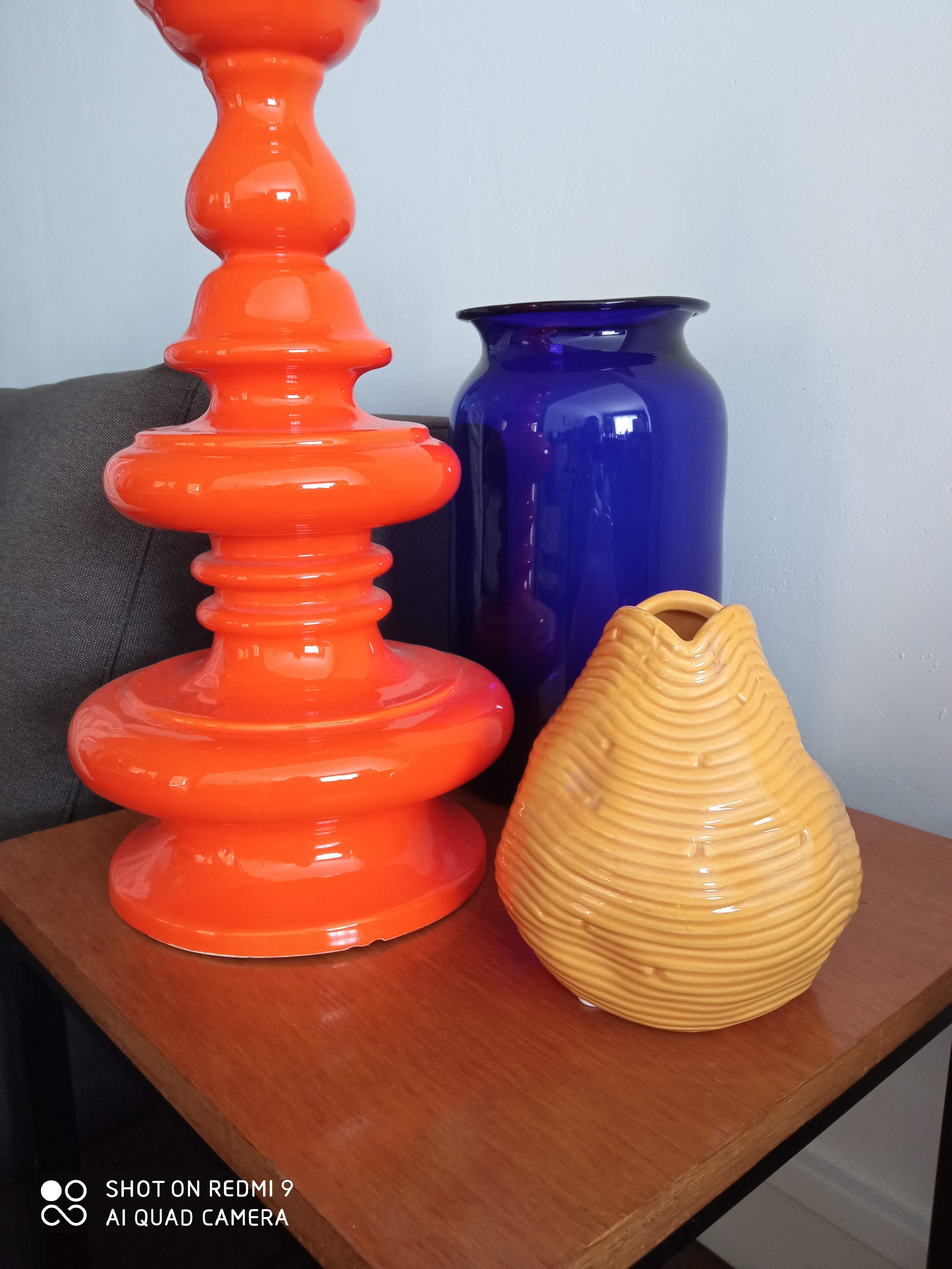 Free-form ceramic vase