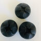 Set of 3 Danish cast iron candle holders by Christer Holmgren.