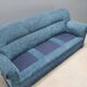 Vintage velvet sofa with spring cushioning, Italian design from the 1950s.