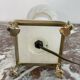 Alabaster lamp, twisted, gadroon decoration, gilded brass base, dolphins