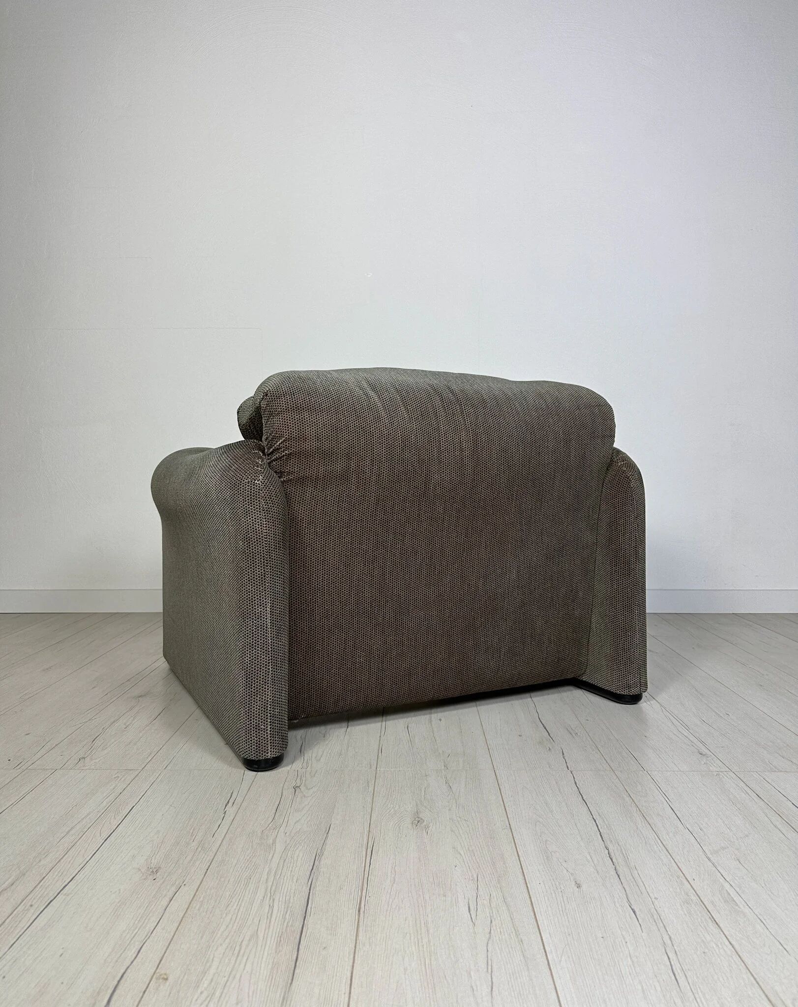 Fauteuil lounge Maralunga vintage des années 1970 par Vico Magistretti pour Cassina