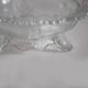 Vintage transparent glass bowl