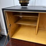 Bar cabinet with compass feet