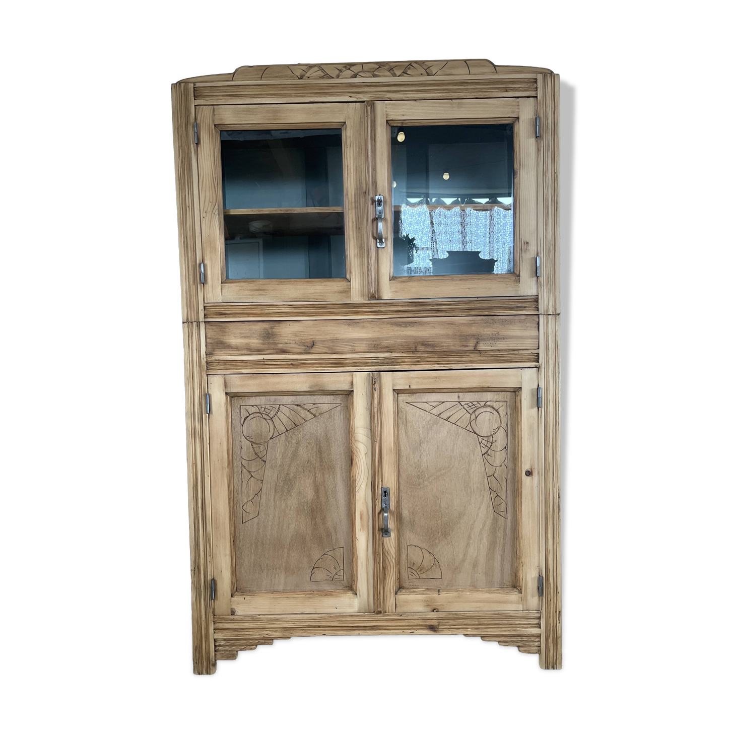 Art Deco sideboard in fir wood