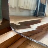 Pair of bevelled mirrors 44.5x168 cm