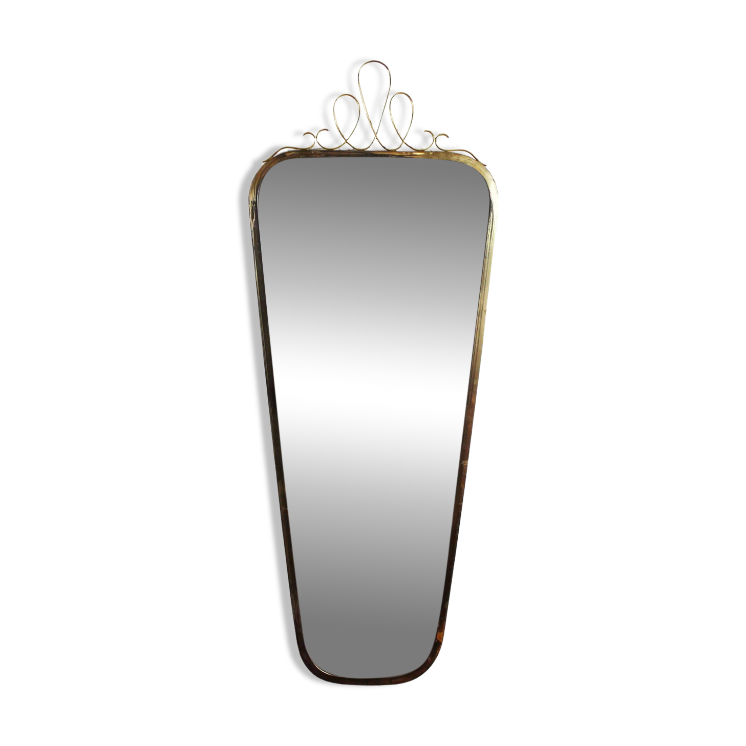 Miroir forme libre en laiton