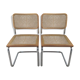 Pair of Marcel Breuer Cesca B32 chairs