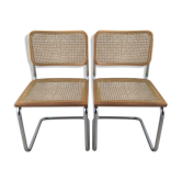 Pair of Marcel Breuer Cesca B32 chairs