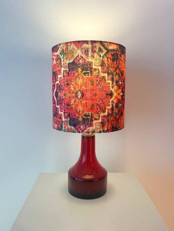 Recycled accent lamp – West German ceramic | wireless | unique piece