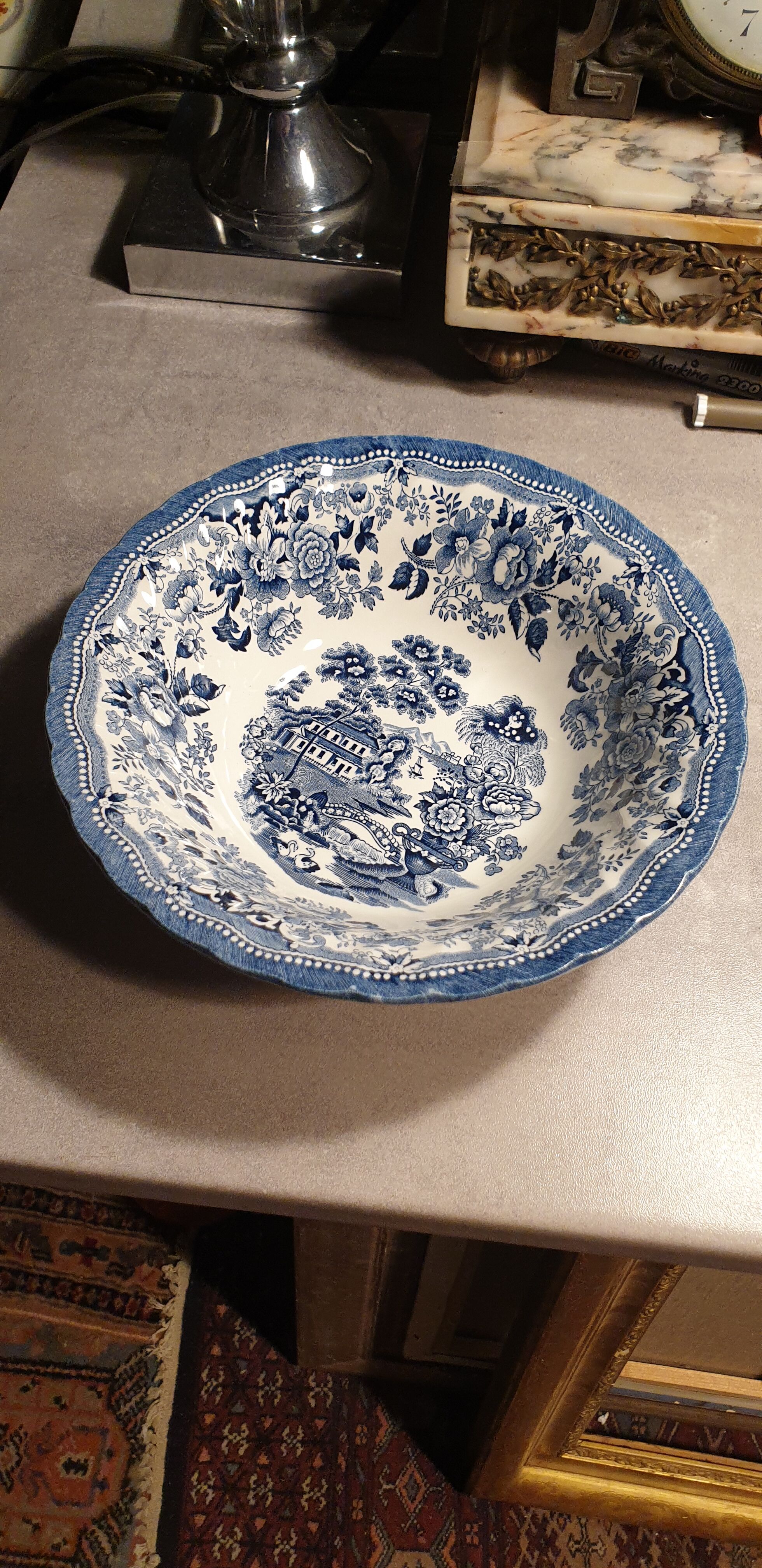 Salad Bowl Porcelaines Churchill the Georgian collection :23,7cm ○